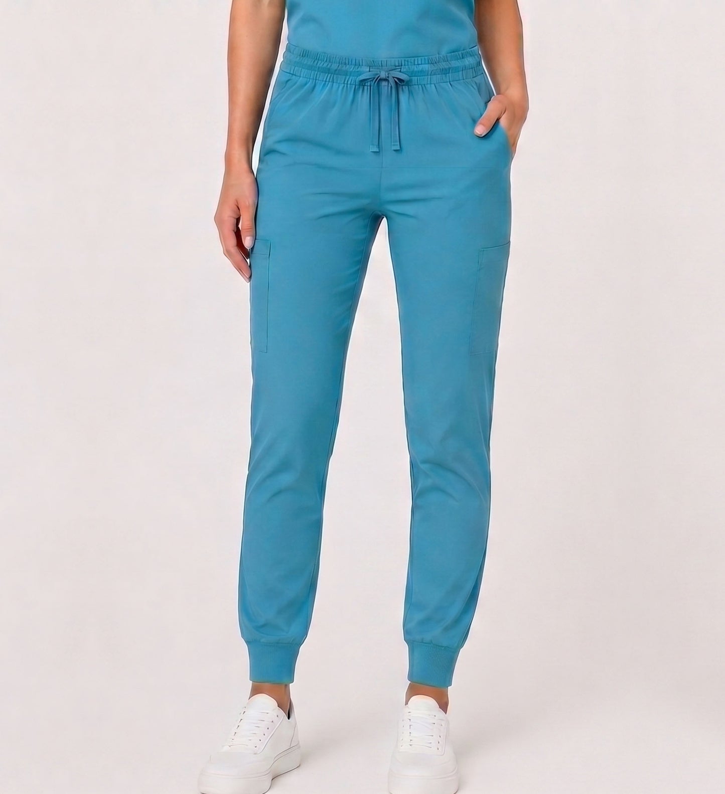 STARLIGHT STRETCHY FIVE POCKET JOGGER SCRUB PANTS