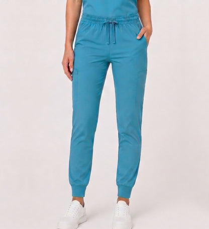 STARLIGHT STRETCHY FIVE POCKET JOGGER SCRUB PANTS