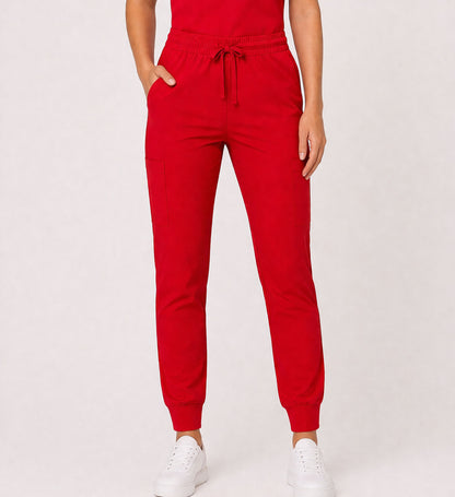STARLIGHT STRETCHY FIVE POCKET JOGGER SCRUB PANTS