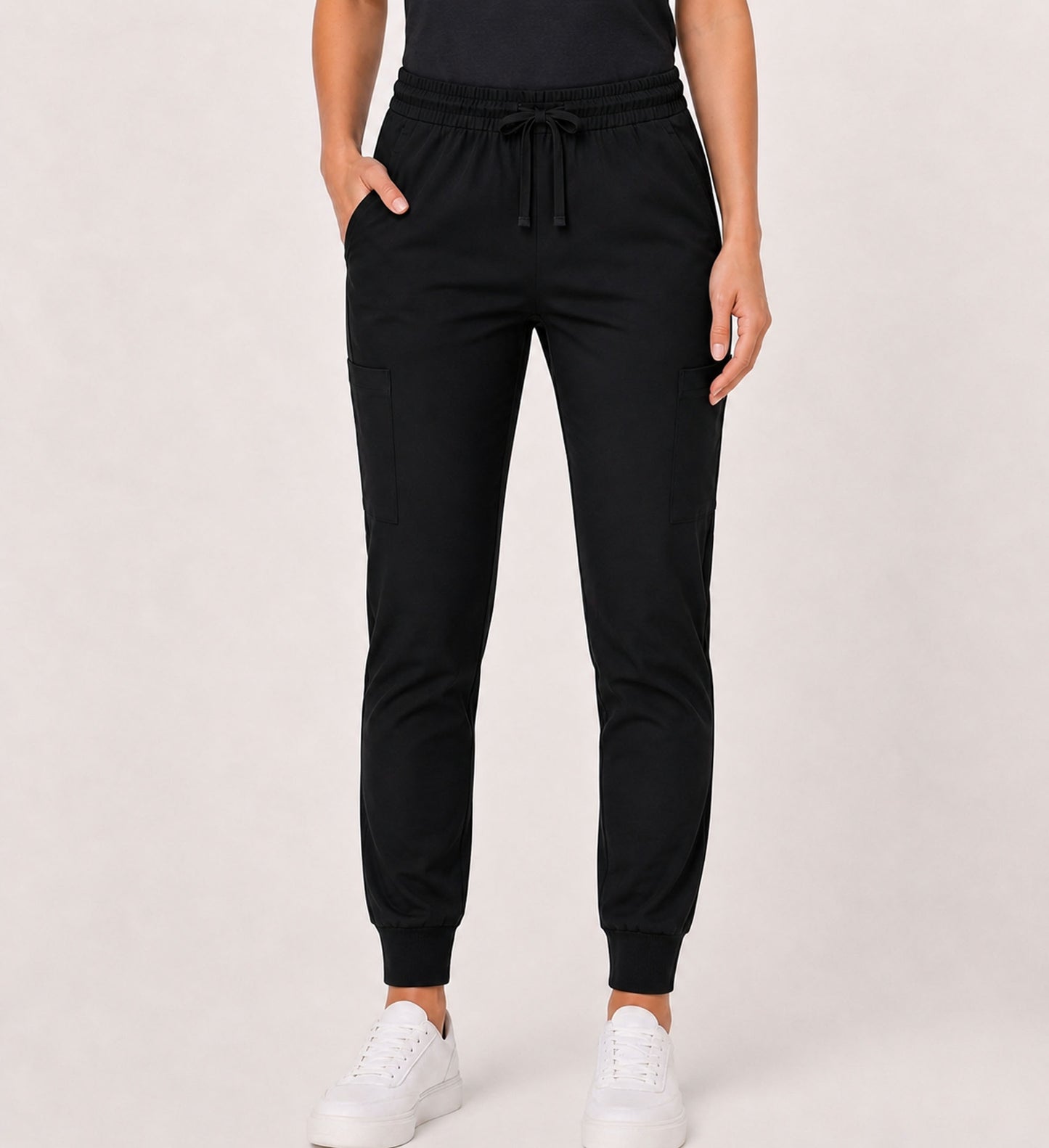 STARLIGHT STRETCHY FIVE POCKET JOGGER SCRUB PANTS