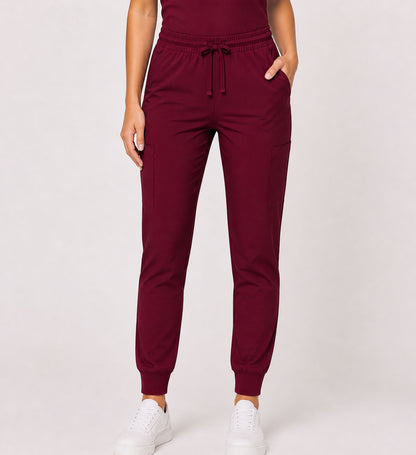 STARLIGHT STRETCHY FIVE POCKET JOGGER SCRUB PANTS