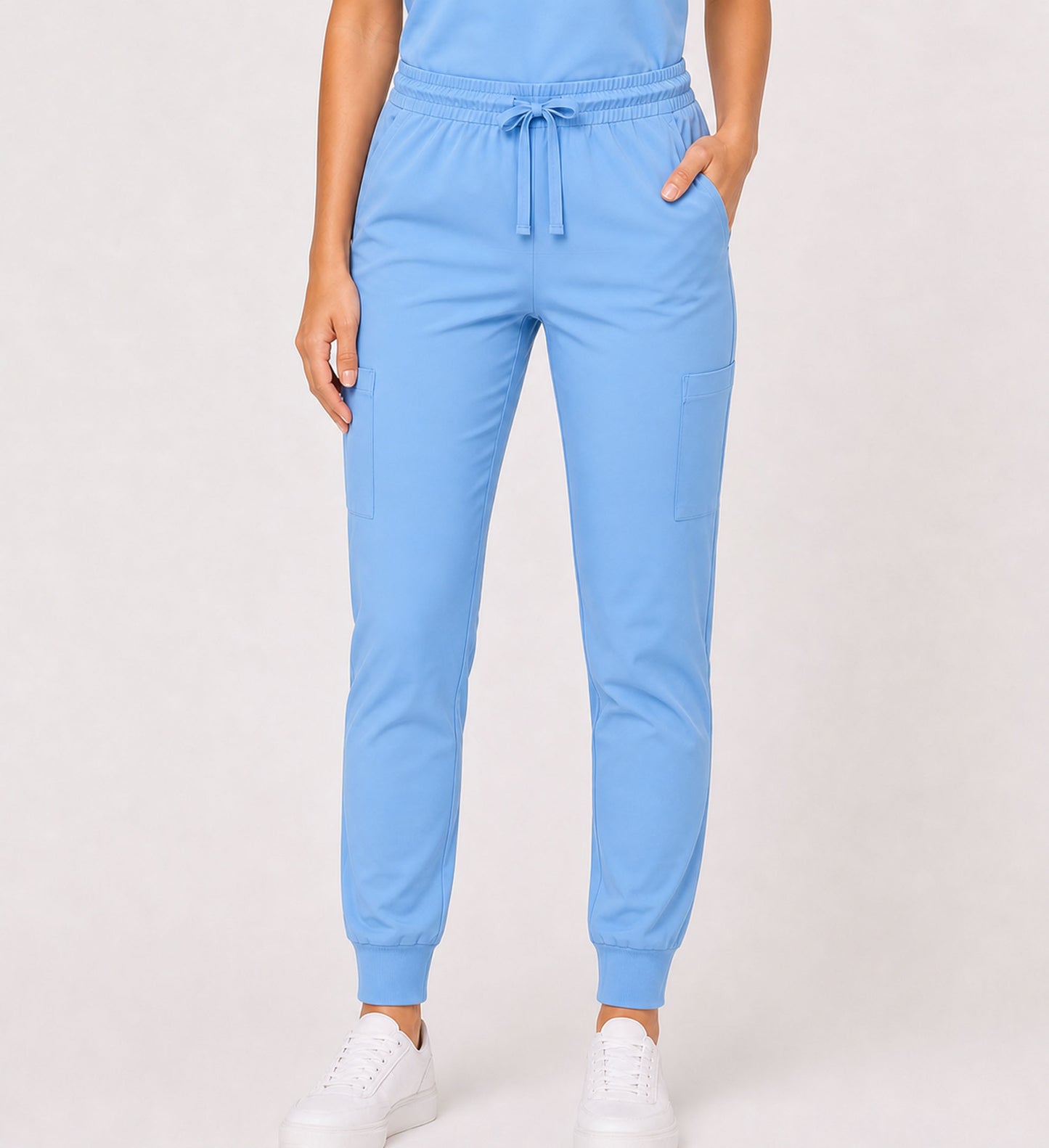 STARLIGHT STRETCHY FIVE POCKET JOGGER SCRUB PANTS