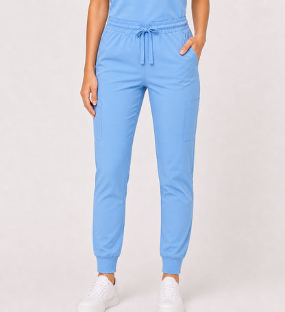 STARLIGHT STRETCHY FIVE POCKET JOGGER SCRUB PANTS