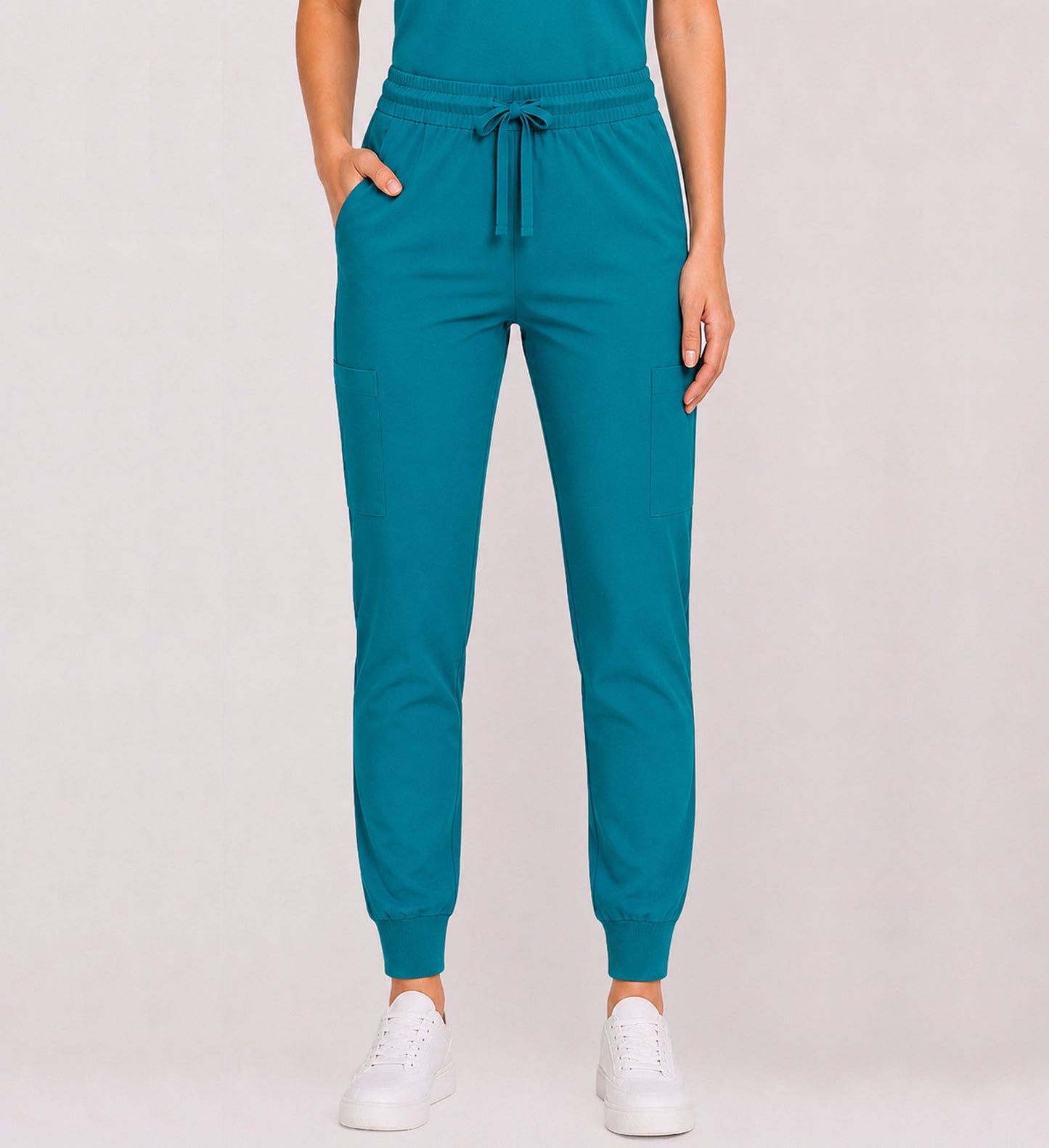 STARLIGHT STRETCHY FIVE POCKET JOGGER SCRUB PANTS